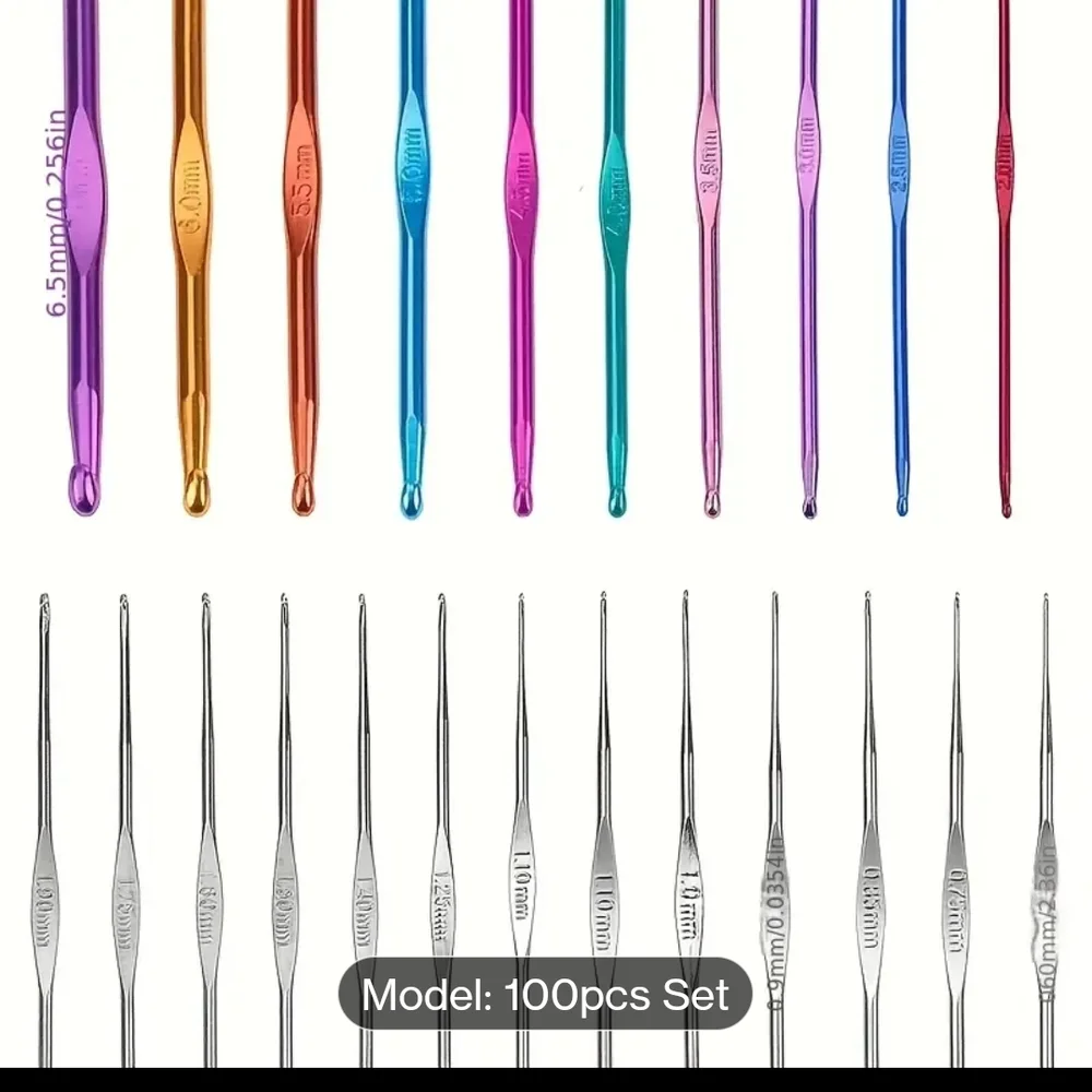 100-Piece‎ Crochet and Knitting Tool Set